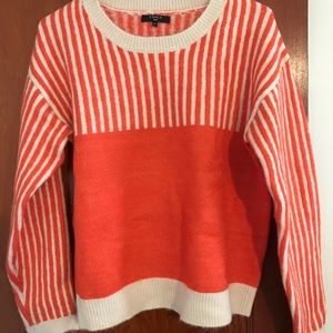 FRNCH Paris red sparkly Christmas-style sweater